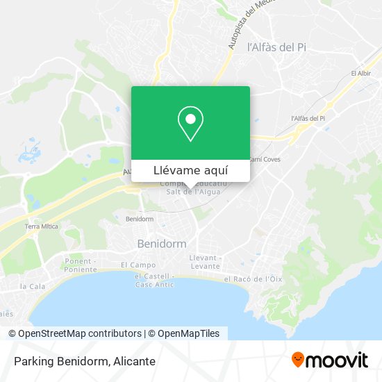 Mapa Parking Benidorm