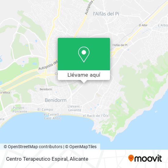 Mapa Centro Terapeutico Espiral