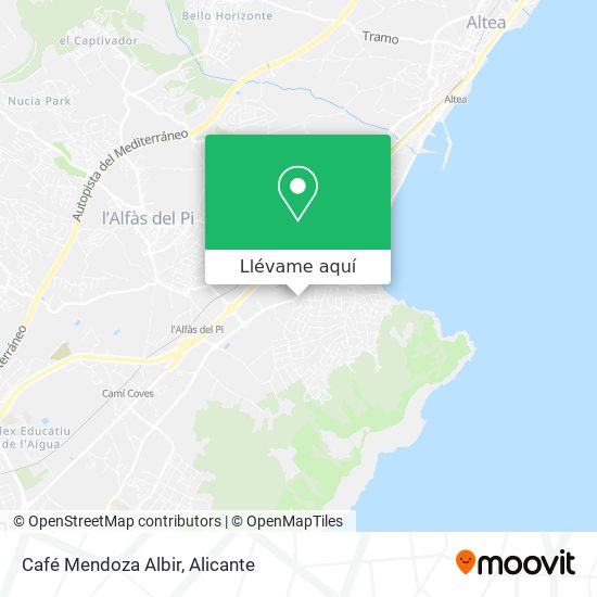 Mapa Café Mendoza Albir