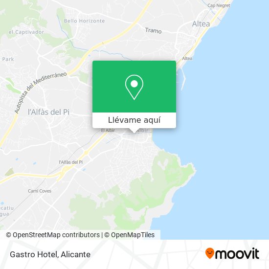 Mapa Gastro Hotel