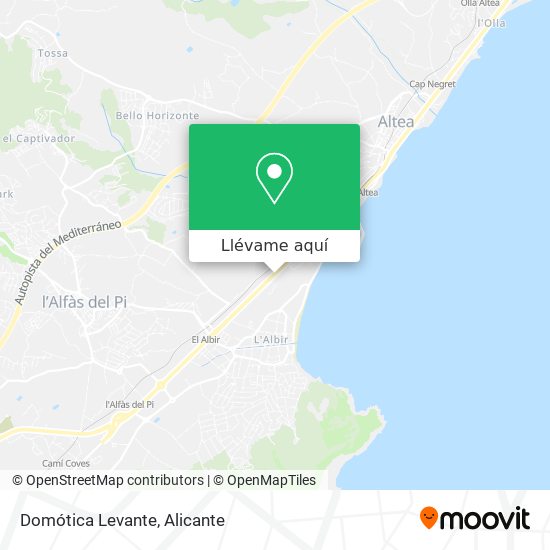 Mapa Domótica Levante