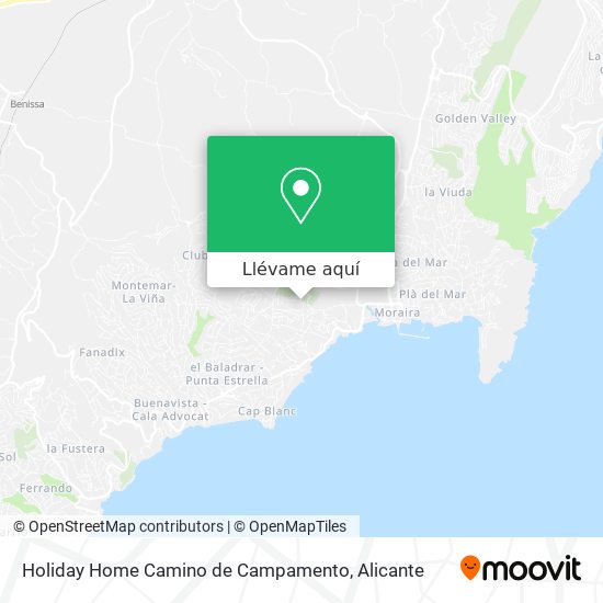 Mapa Holiday Home Camino de Campamento