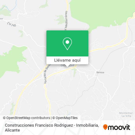 Mapa Construcciones Francisco Rodriguez - Inmobiliaria