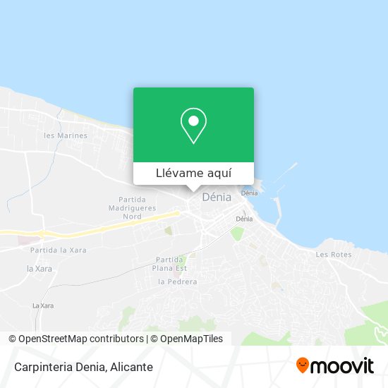 Mapa Carpinteria Denia