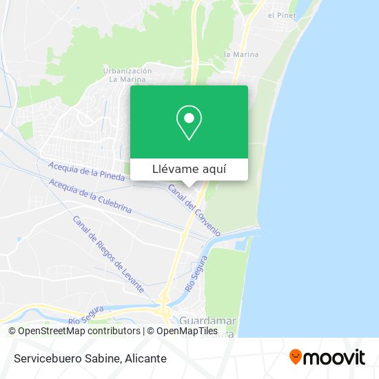 Mapa Servicebuero Sabine