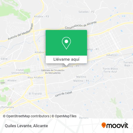 Mapa Quiles Levante