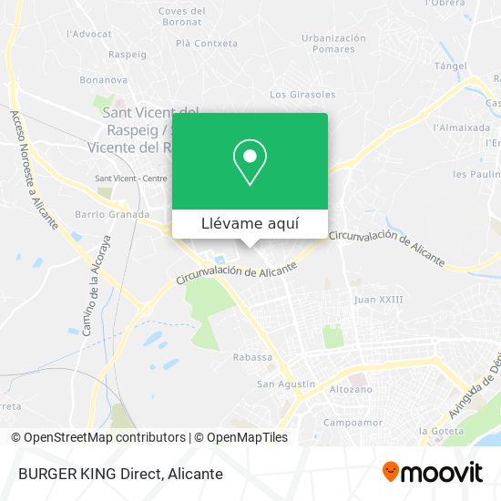 Mapa BURGER KING Direct