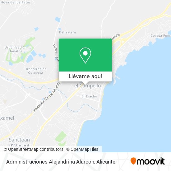 Mapa Administraciones Alejandrina Alarcon