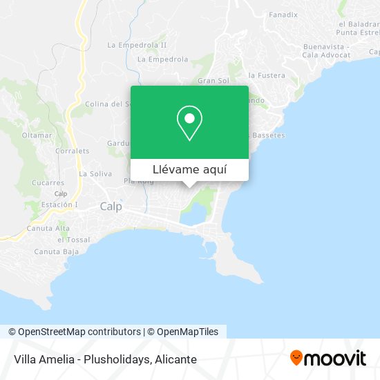 Mapa Villa Amelia - Plusholidays