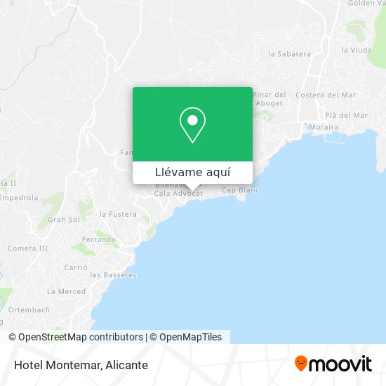 Mapa Hotel Montemar