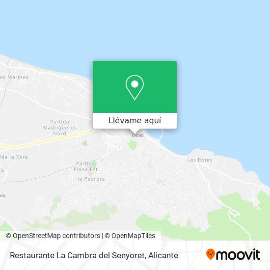 Mapa Restaurante La Cambra del Senyoret