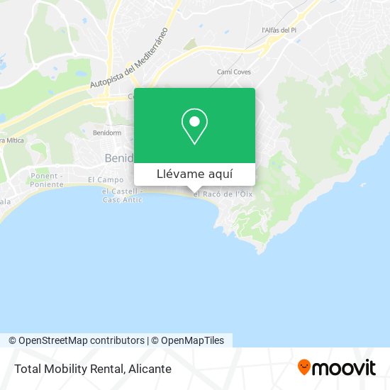 Mapa Total Mobility Rental