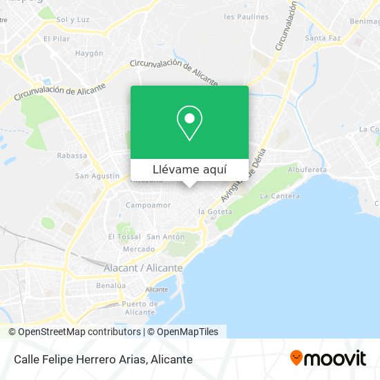 Mapa Calle Felipe Herrero Arias