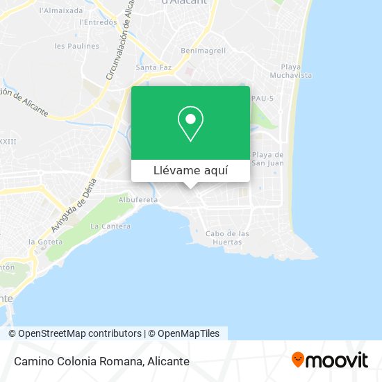 Mapa Camino Colonia Romana