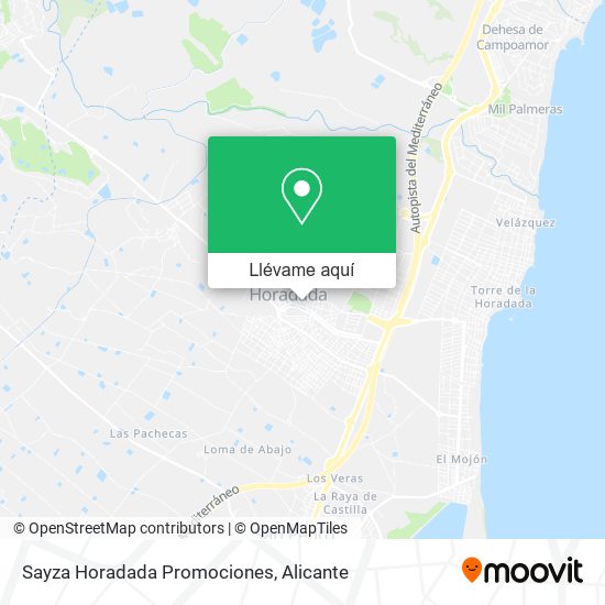 Mapa Sayza Horadada Promociones