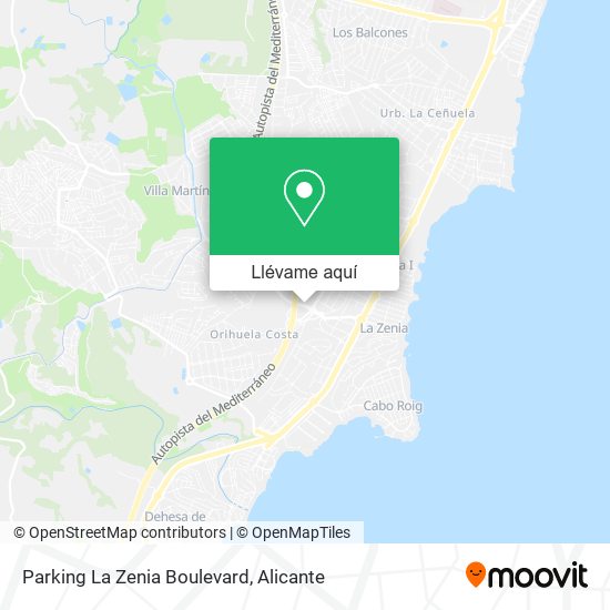 Mapa Parking La Zenia Boulevard