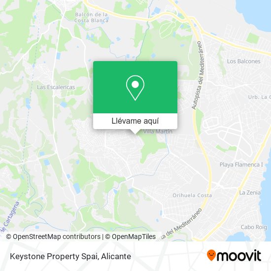 Mapa Keystone Property Spai