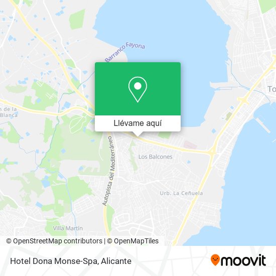 Mapa Hotel Dona Monse-Spa