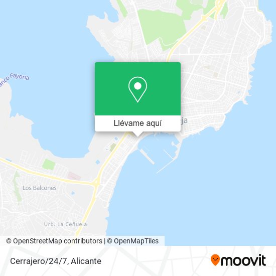 Mapa Cerrajero/24/7