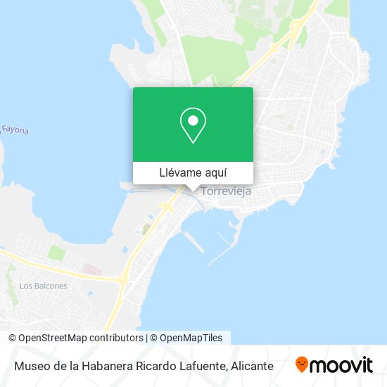 Mapa Museo de la Habanera Ricardo Lafuente