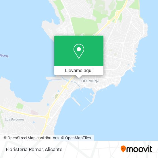 Mapa Floristería Romar