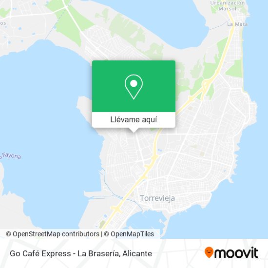 Mapa Go Café Express - La Brasería