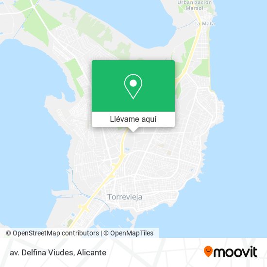 Mapa av. Delfina Viudes