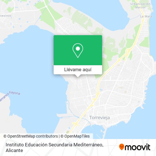 Mapa Instituto Educación Secundaria Mediterráneo