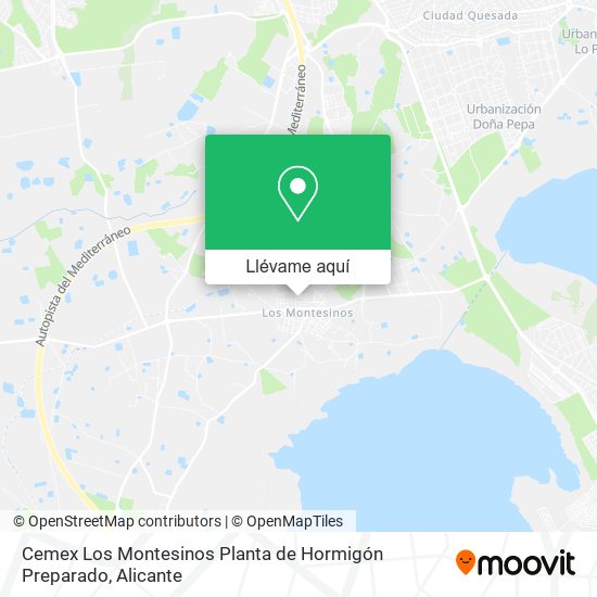Mapa Cemex Los Montesinos Planta de Hormigón Preparado
