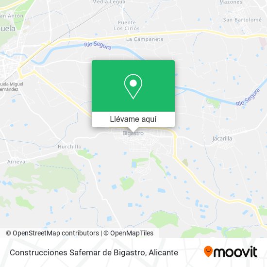 Mapa Construcciones Safemar de Bigastro