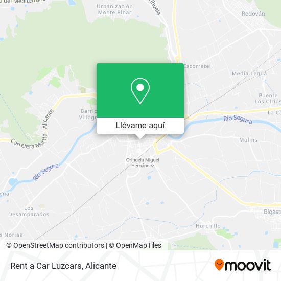 Mapa Rent a Car Luzcars