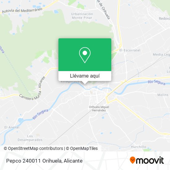 Mapa Pepco 240011 Orihuela
