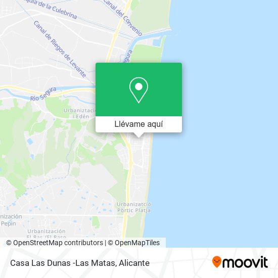 Mapa Casa Las Dunas -Las Matas