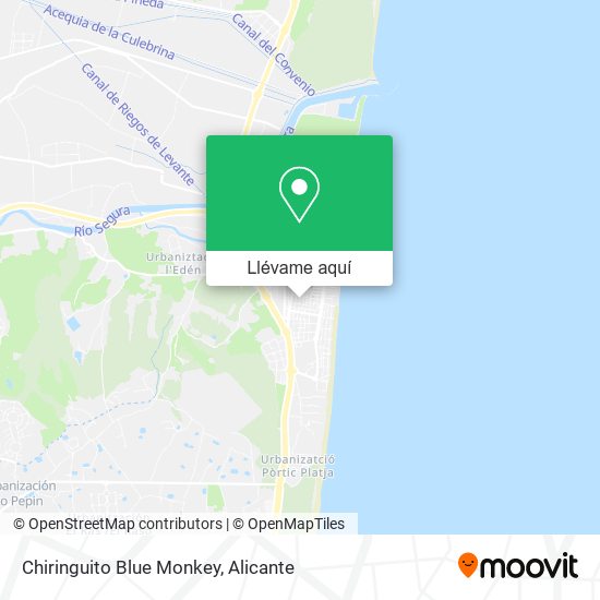 Mapa Chiringuito Blue Monkey