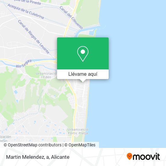 Mapa Martin Melendez, a