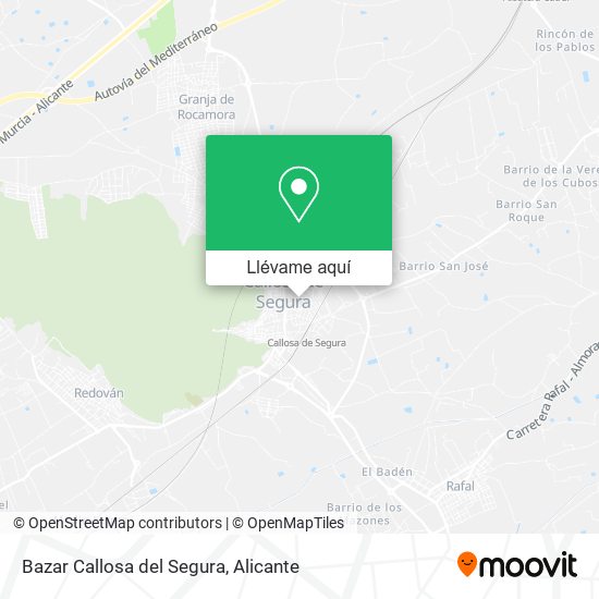 Mapa Bazar Callosa del Segura