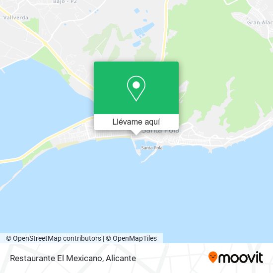 Mapa Restaurante El Mexicano