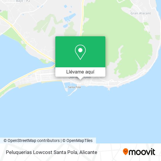 Mapa Peluquerias Lowcost Santa Pola