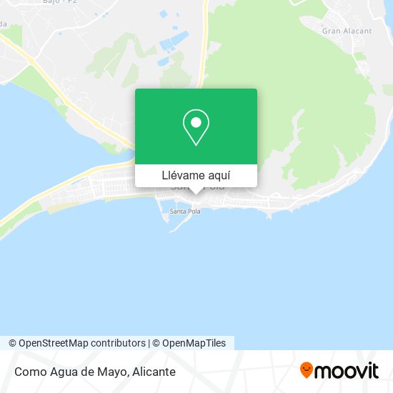 Mapa Como Agua de Mayo