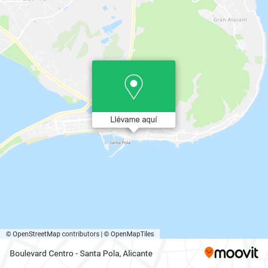 Mapa Boulevard Centro - Santa Pola