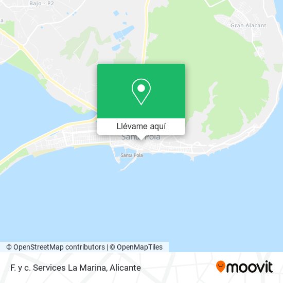 Mapa F. y c. Services La Marina