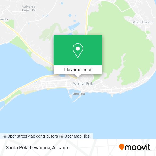 Mapa Santa Pola Levantina