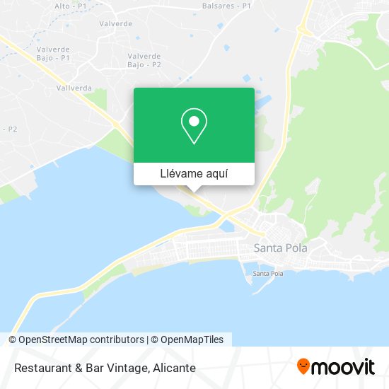 Mapa Restaurant & Bar Vintage