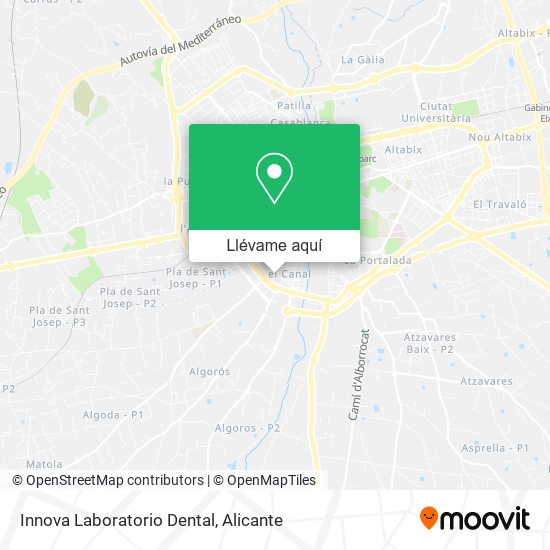 Mapa Innova Laboratorio Dental