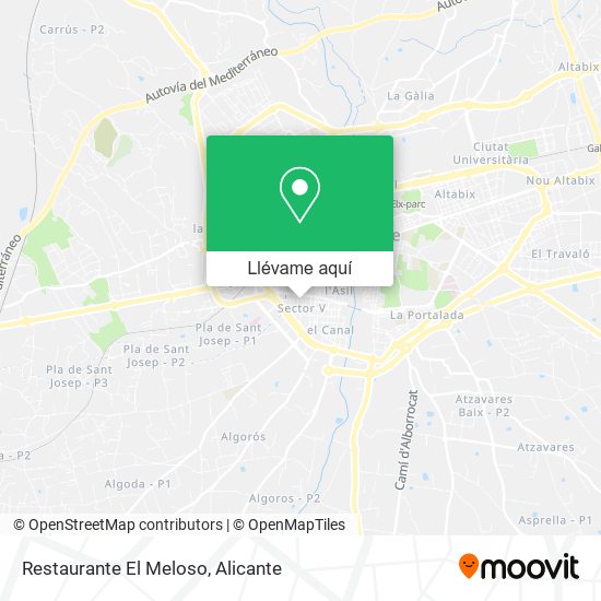 Mapa Restaurante El Meloso