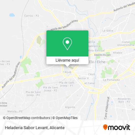 Mapa Heladeria Sabor Levant