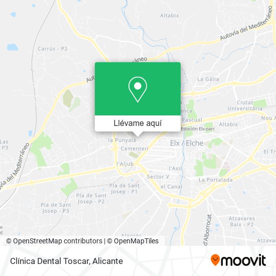 Mapa Clínica Dental Toscar