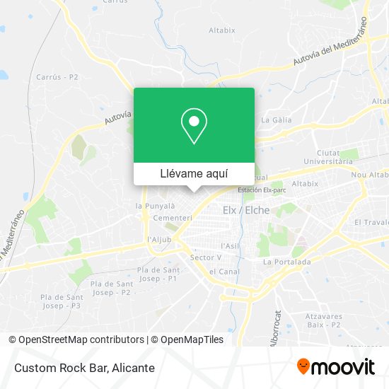 Mapa Custom Rock Bar