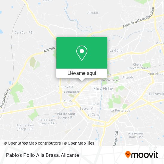 Mapa Pablo's Pollo A la Brasa