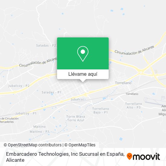 Mapa Embarcadero Technologies, Inc Sucursal en España